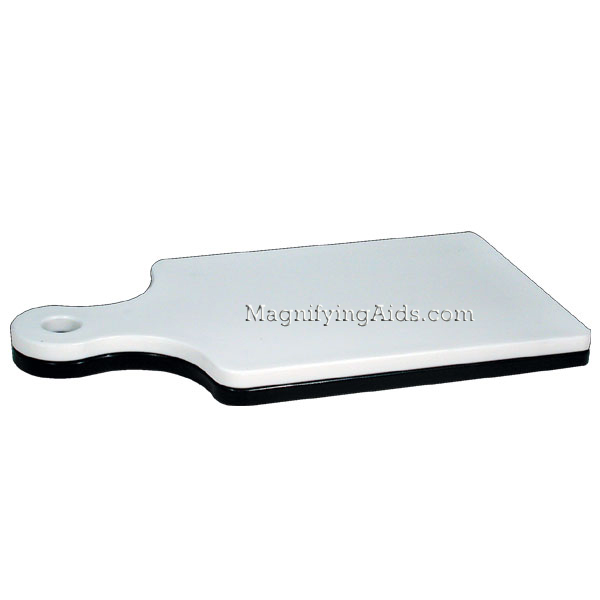 Low Vision Black and White Paddle Cutting Board