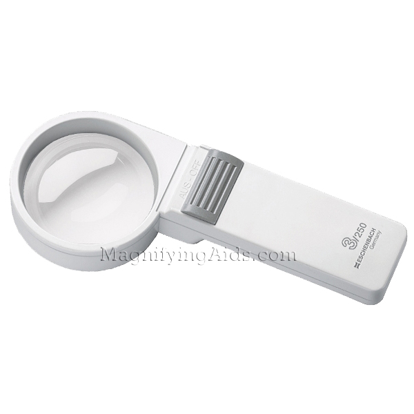 3X Eschenbach Illuminated Hand Magnifier - 2.4 Inch Lens