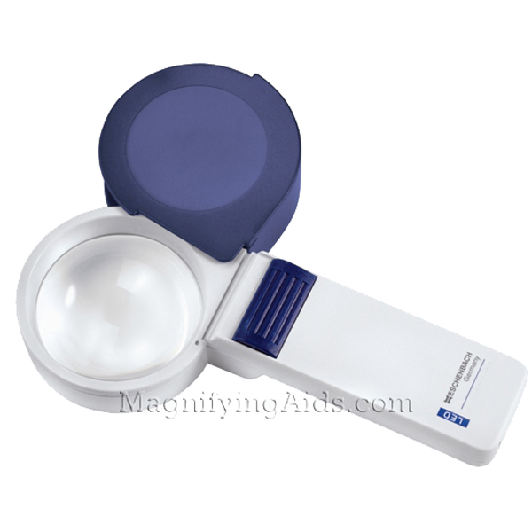 3X Eschenbach LED Hand Magnifier - 2.4 Inch Lens