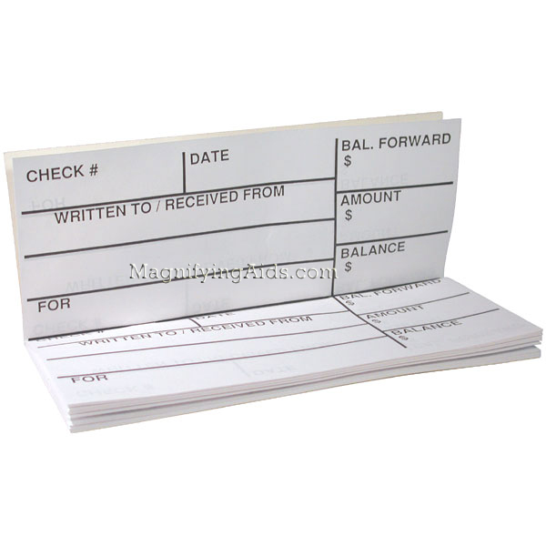 Large Print Check & Deposit Register