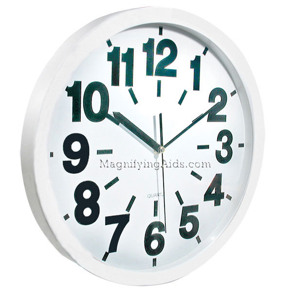 14" Low Vision Quartz Wall Clock with 1.5" Bold Numbers