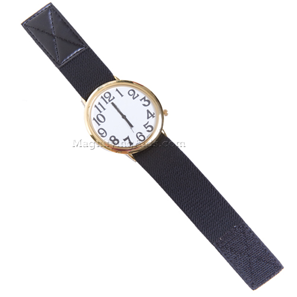 Dino Low Vision Unisex Watch With Fabric Stretch Band