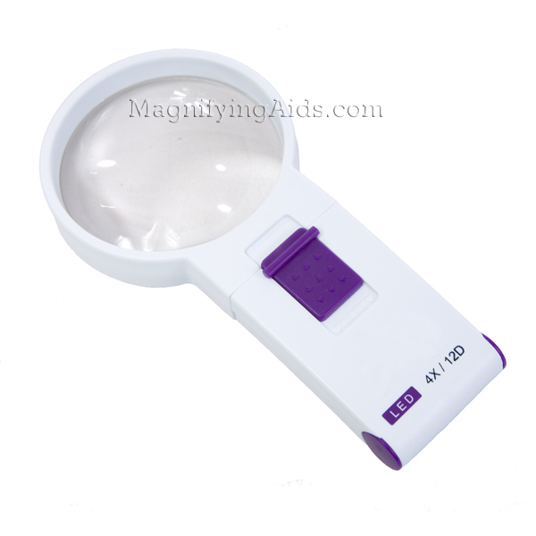 4X LED Illuminated Pocket Magnifier - 2.7 Inch Lens