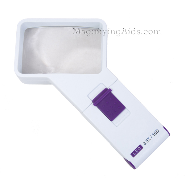 3.5X LED Rectangular Pocket Magnifier - 2 x 3 Inch Lens