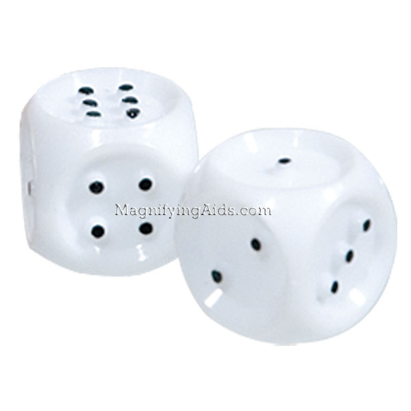 Tactile Brailled Dice - Set of 2 Dice