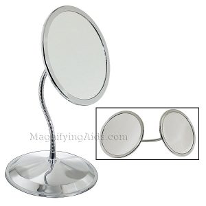 DoubleVision 10X & 5X Magnifying Mirror with Suction Cups
