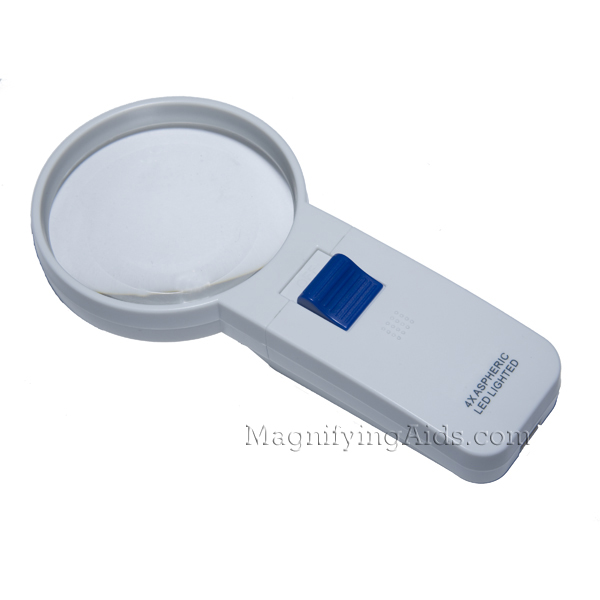 4X LED Illuminated Pocket Magnifier - 2.7 Inch Lens