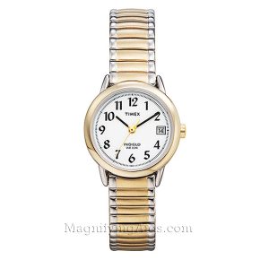 Ladies' Two Tone Timex Watch With Indiglo Light