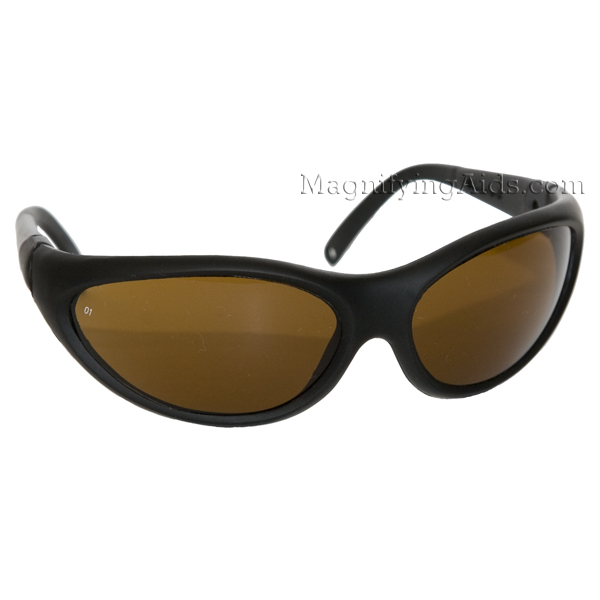 NoIR Sunglasses Medium Amber Wraparound Style 401-35