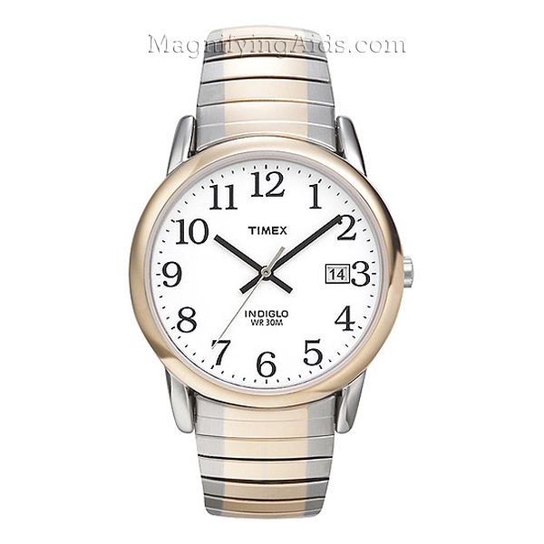 Men's Two Tone Timex Watch with Indiglo Light