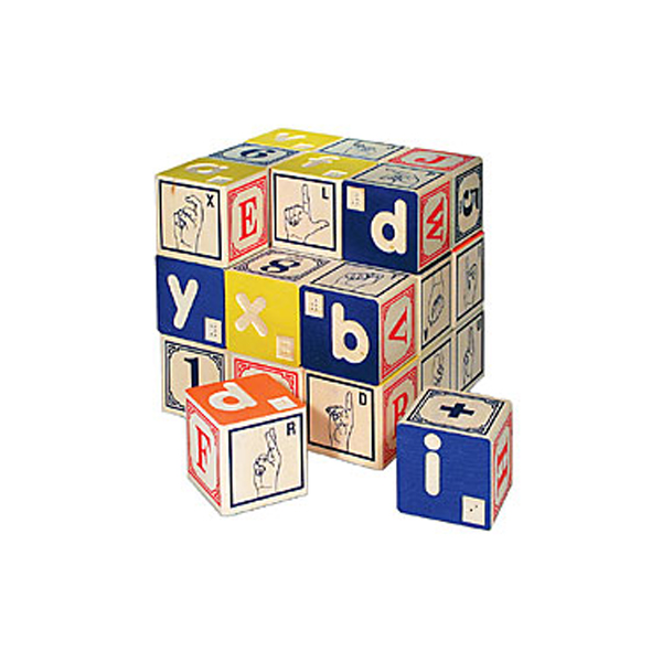 Uncle Goose Braille Alphabet Blocks