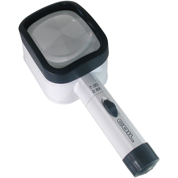 2.8X COIL Raylite Illuminated Magnifier - 4 x 3 Inch Lens