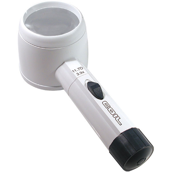 3.9X COIL LED Illuminated Hand-Held Stand Magnifier - 2.3 Inch Lens