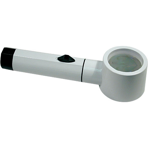 8X Illuminated Hand Held Stand Magnifier - 1.4 Inch Lens