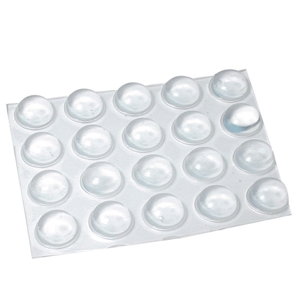 20 Large Transparent Round Bumps