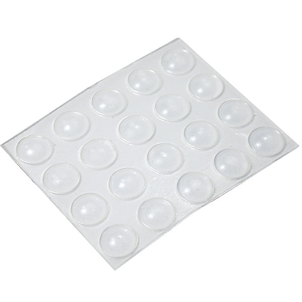 20 Medium Transparent Round Bumps