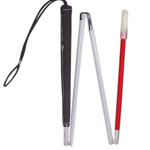 Aluminum 52 Inch Folding Cane with Marshmallow Tip