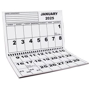 2025 Jumbo Large Print Calendar